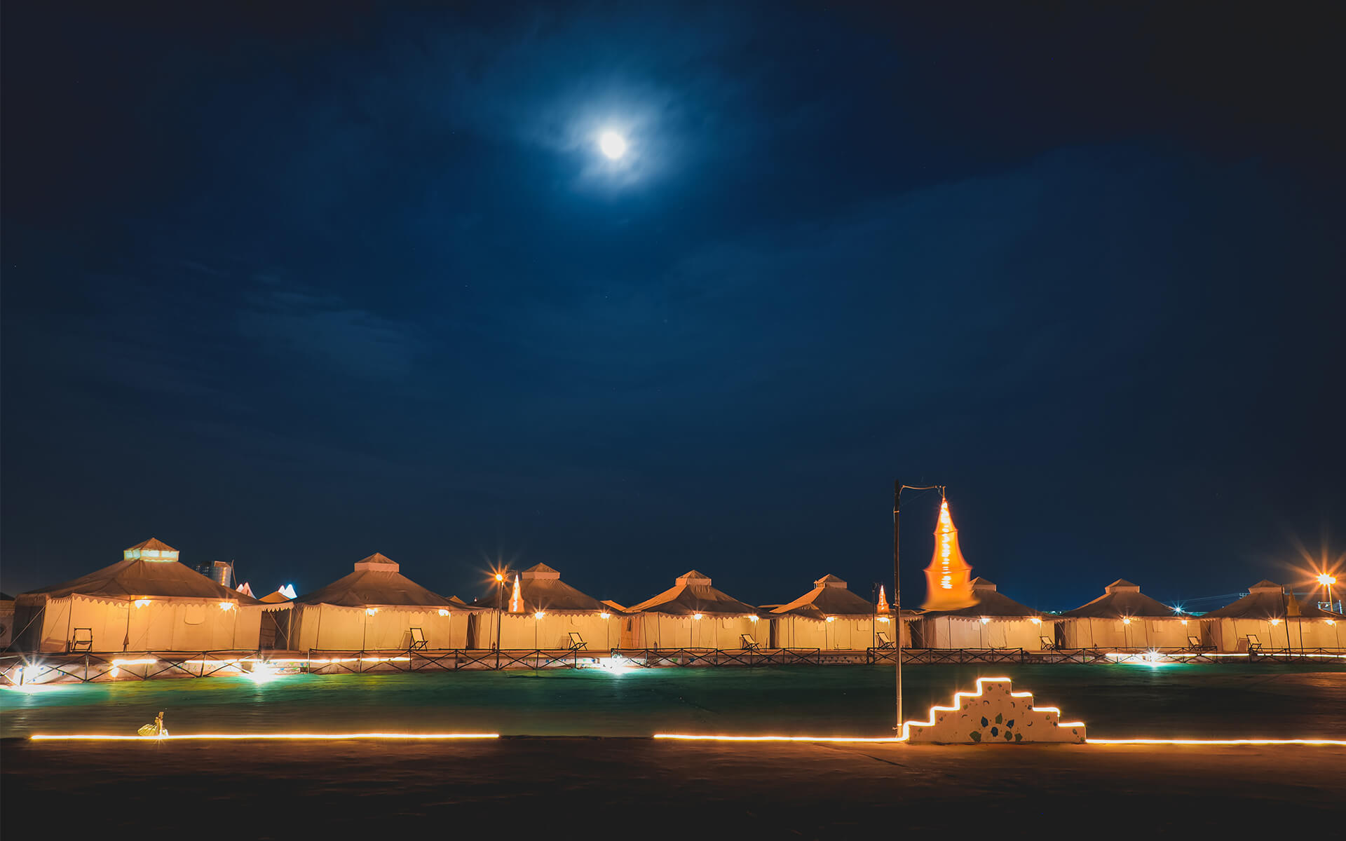 Experience Full Moon night at Rann Utsav Tent City
